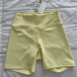 Yellow Women's WILO Shorts-NWT